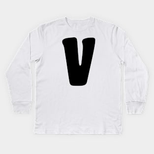 Letter V Kids Long Sleeve T-Shirt